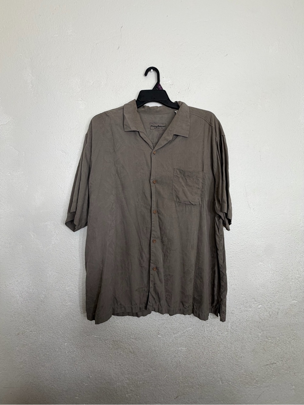Tommy Bahama "Red Rum" Embroidered Silk Camp Shirt - XXL